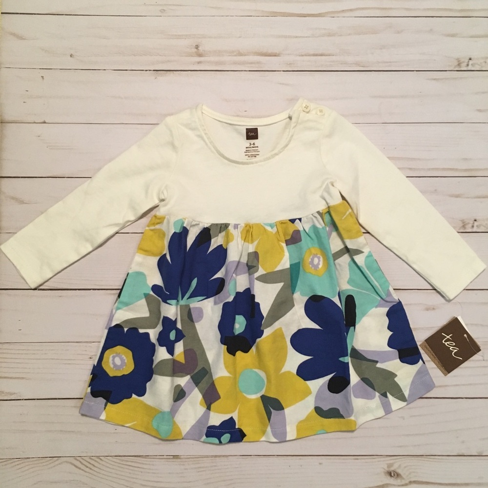 Tea Collection NWT Two-Tone Dress, Size 3-6 months